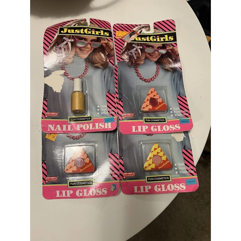Just‎ Girls Galoob Lip Gloss Kit/nail Polish Kit lot Of (4) Vintage 1988